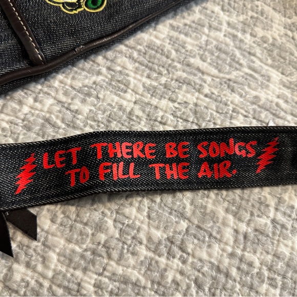 Custom Grateful Dead Blue Crossbody Bag with Decorative Patches - One of a Kind! - Picture 6 of 10